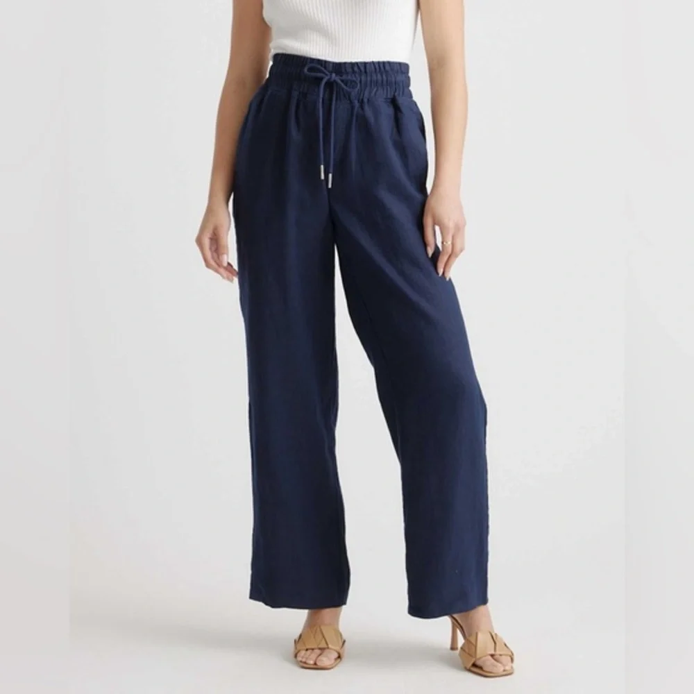 Zara Linen Drawstring Pants Sz Small